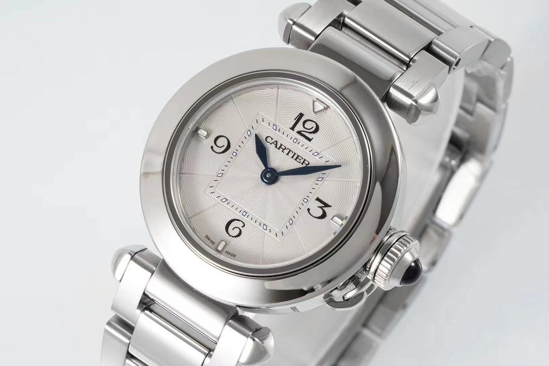 Cartier Pasha Ladies SS/SS White/Num
