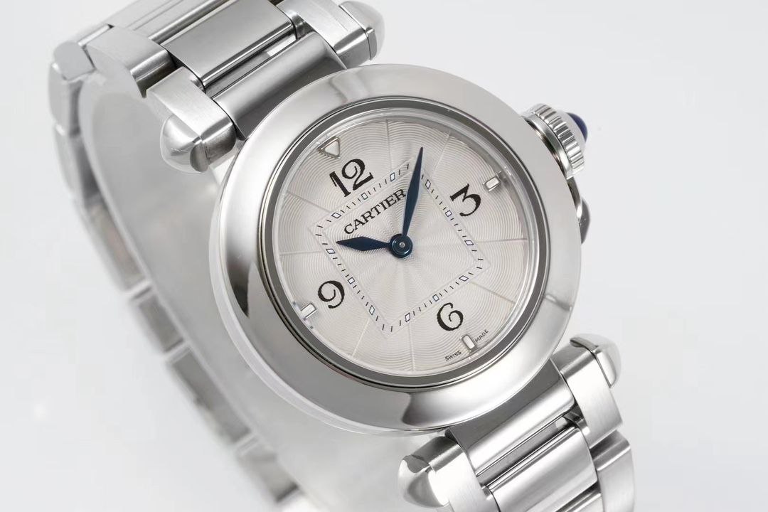 Cartier Pasha Ladies SS/SS White/Num