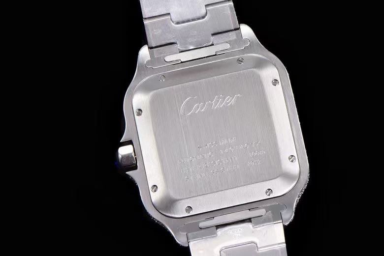CARTIER Santos De Cartier 40mm Dia YG/SS Dia/Rmn